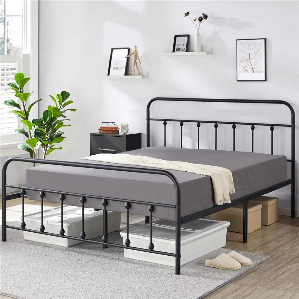 Queen Bed with High Headboard J7971