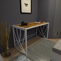 Modern Office & Home Desk with Metal Straight Legs K13922