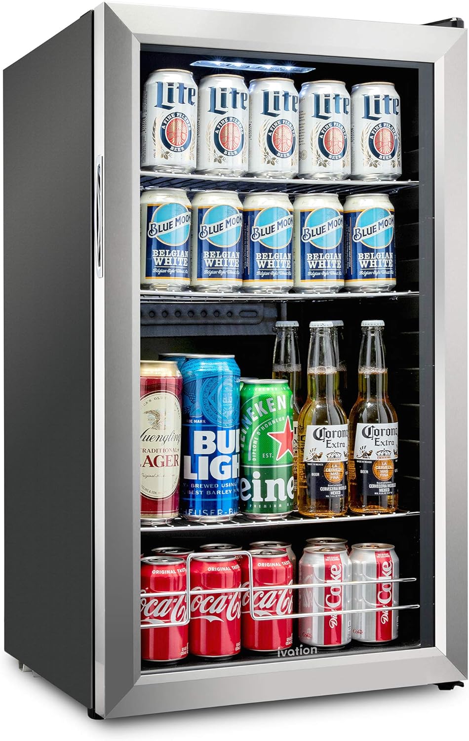 101 Can Stainless Steel Beverage Refrigerator O881