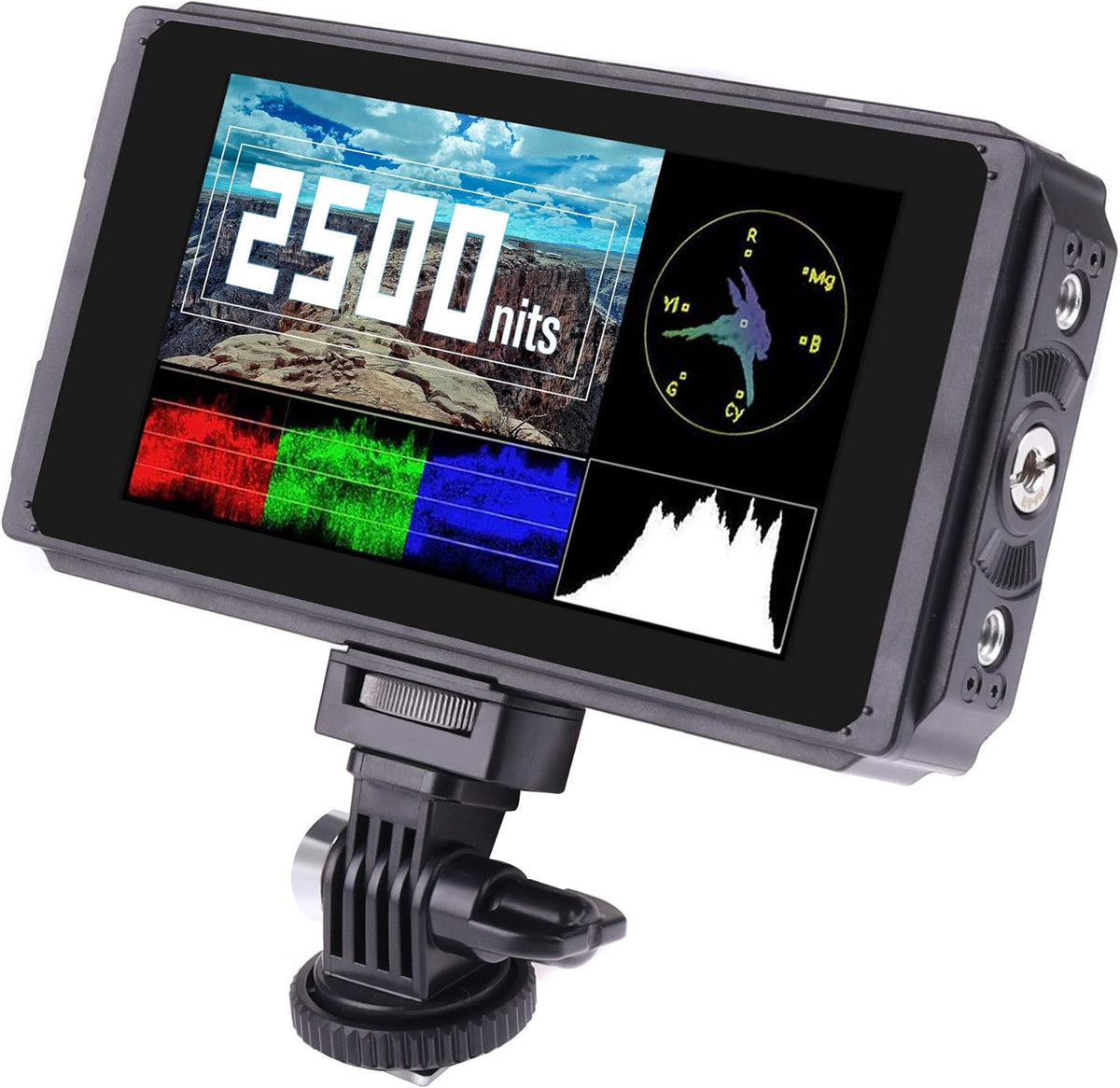 5 Inch IPS DSLR Camera Field Monitor 2000nit Touch Screen 4K HDMI Q756