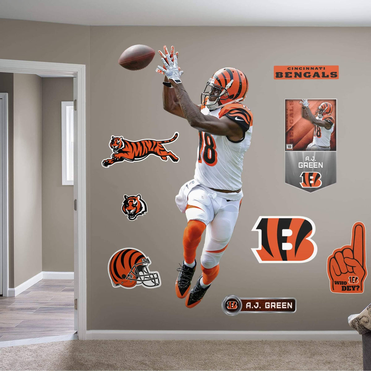 Wide Receiver Wall Decal X477