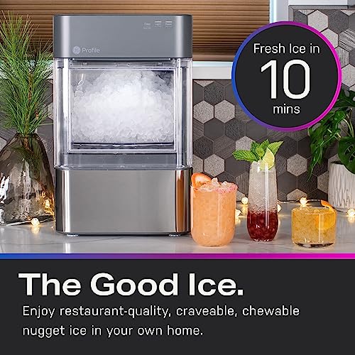 Stainless Steel Countertop Nugget Ice Maker with WiFi N279737