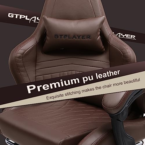 Gaming Chair with Speakers, Footrest, High Back Ergonomic Reclining C603