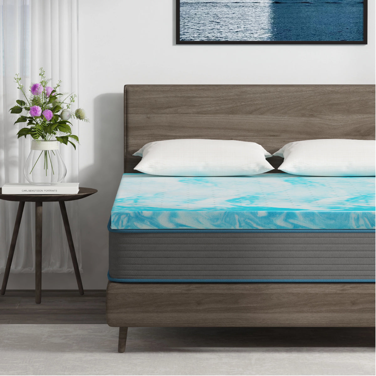 2 inch Cooling Gel Memory Foam Mattress Topper S515631