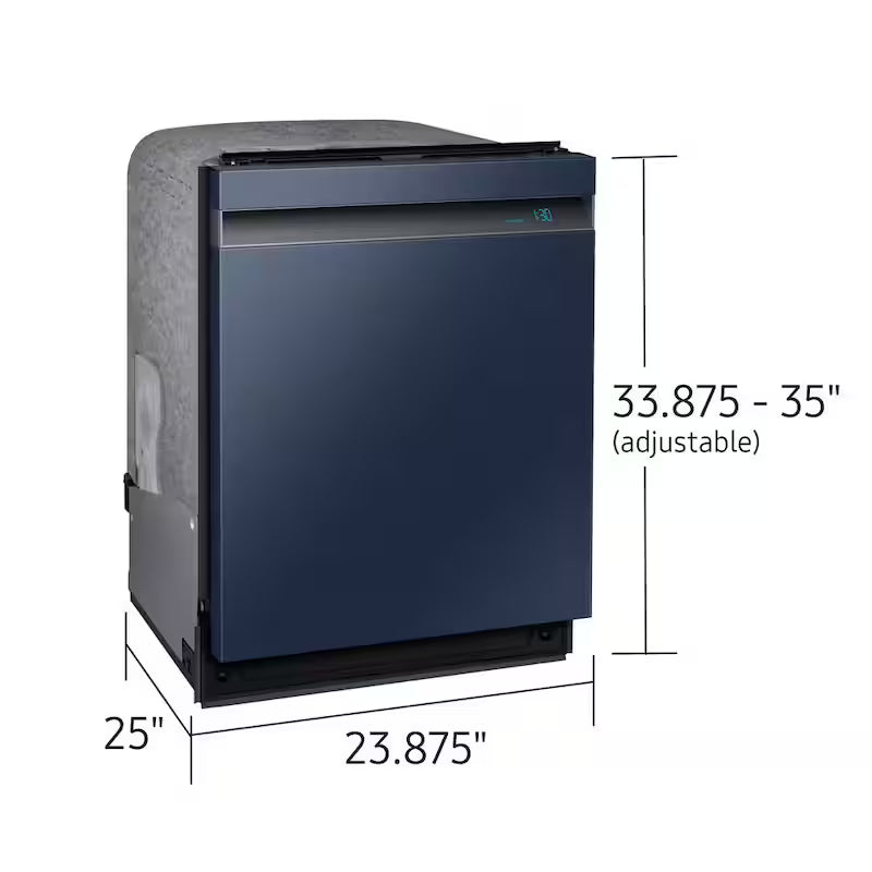 24 in. Navy Steel Smart Built-in Tall Tub Dishwasher with Stainless Steel Tub Z33528