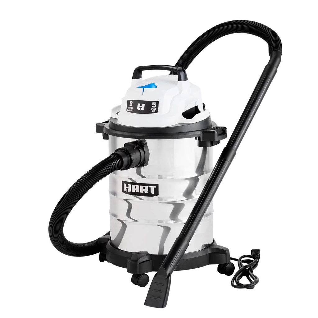 6 Gallon 5 Peak HP Stainless Steel Wet/Dry Vacuum I977