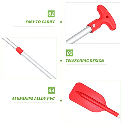 2Pcs Telescopic Kayak Paddle Plastic Aluminum Alloy Y202