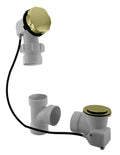 PVC Cable Drive Bath Waste Polished Brass X1539