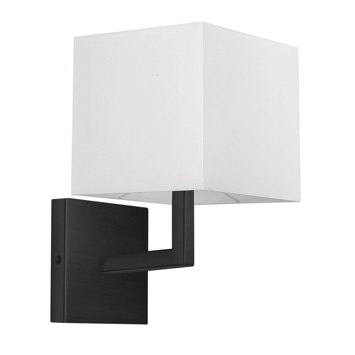 1 Light Wall Sconce Matte Black Y581