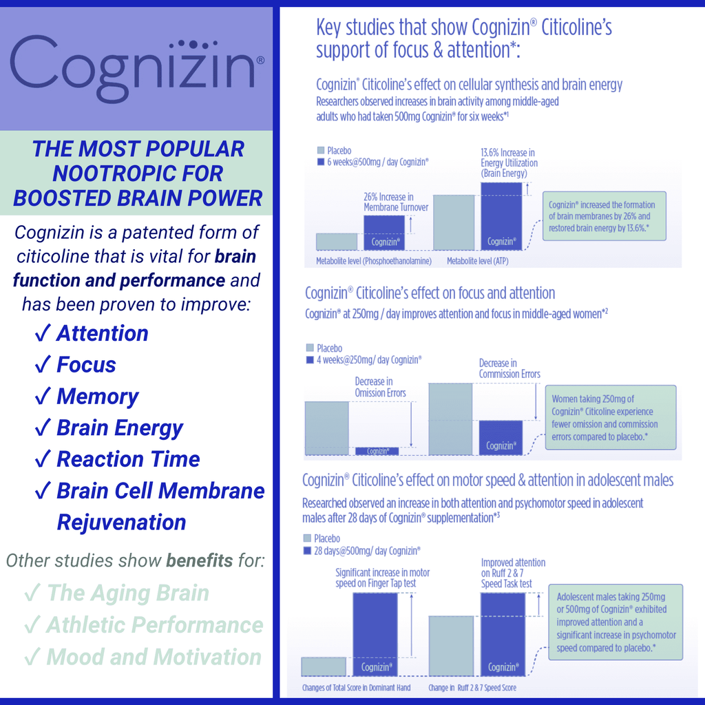 Caffeine-Free Nootropic Focus Supplement with Theacrine Theanine Gingko B-complex V537062