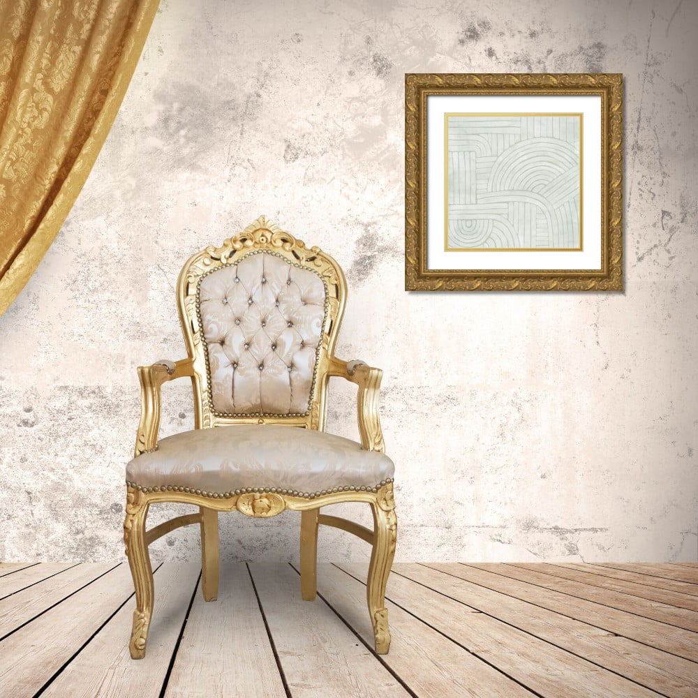12x12 Gold Ornate Wood Framed Art Print D514420
