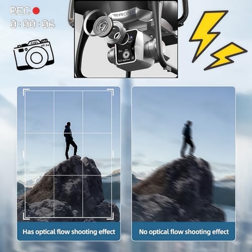 Drone with Screen Controller, Brushless Motor, Optical Flow Localization, Obstacle Avoidance, Black G372983