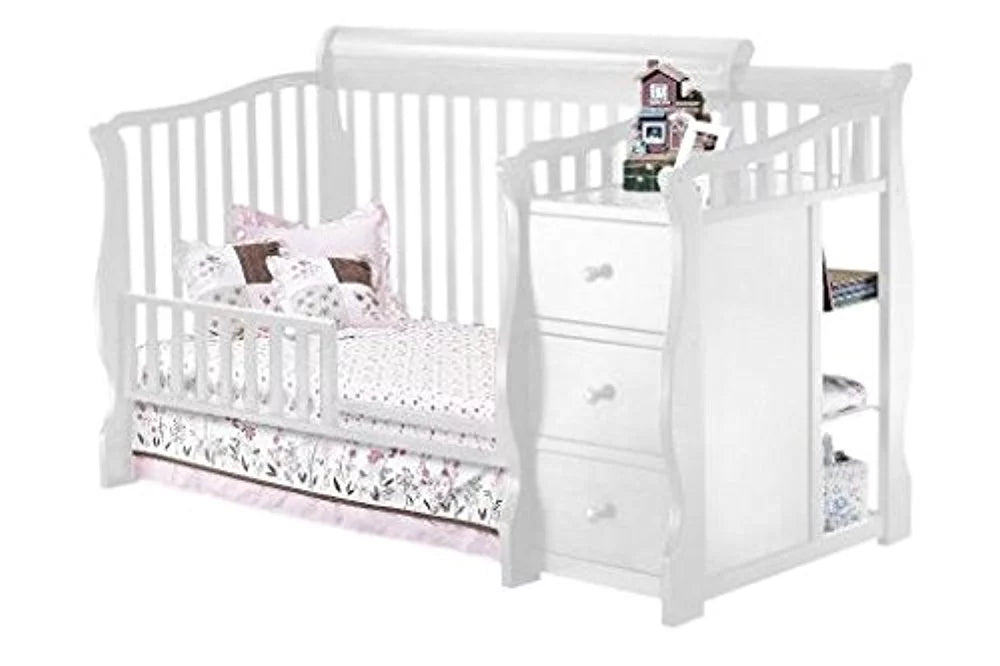 White Crib and Changer K126296