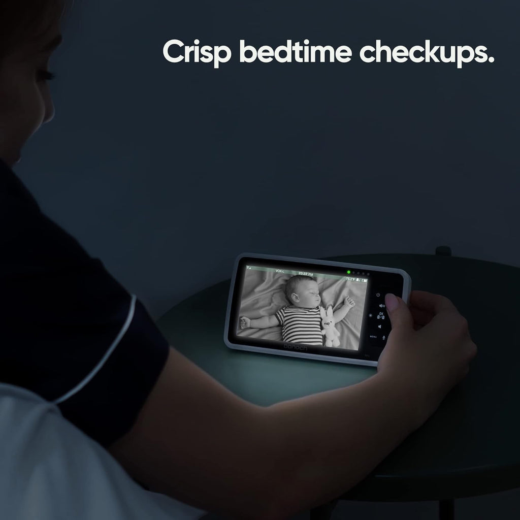 Video Baby Monitor with Camera and Audio, 720P HD Display, Night Vision, 2-Way Audio X36284