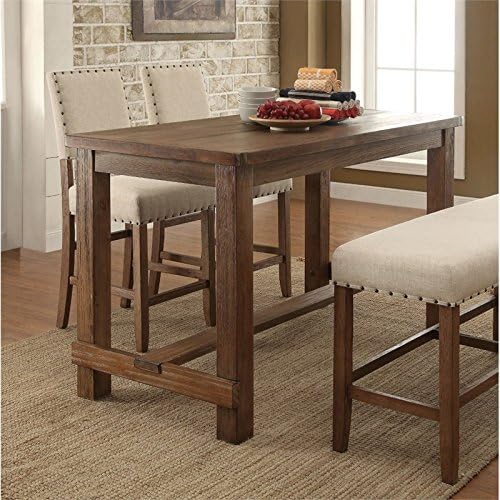 Wood Counter Height Dining Table V6399