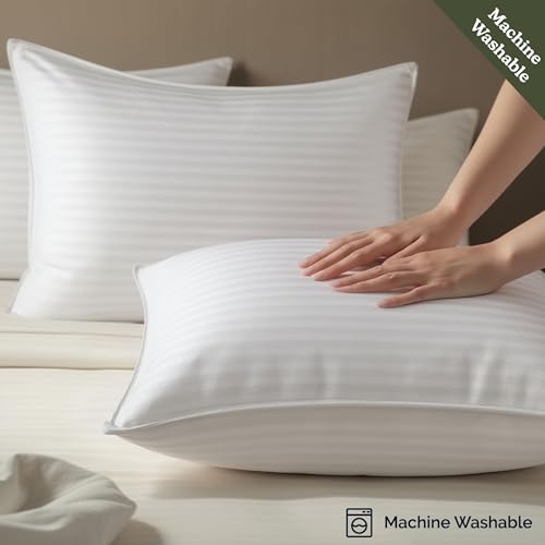 Down Alternative Cotton King Size Set of 2 Bed Pillows D799