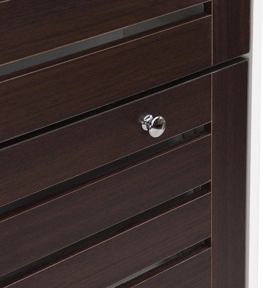 Slim Shoe Cabinet with 3 Flip Drawers V712236