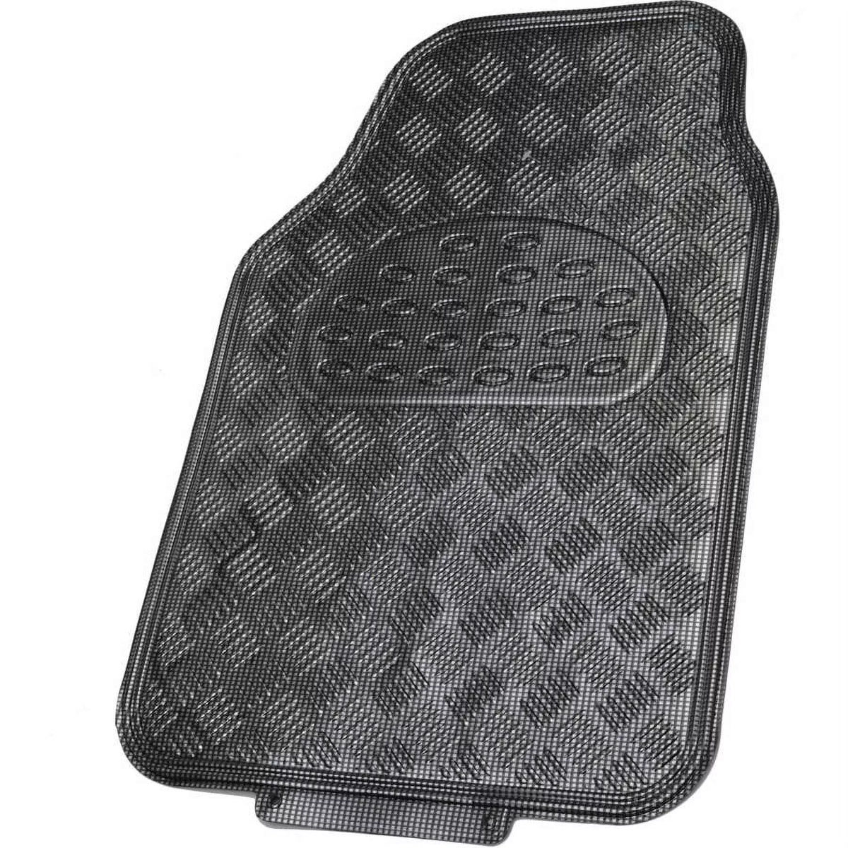 4-Piece Metallic Design Car Floor Mat R838