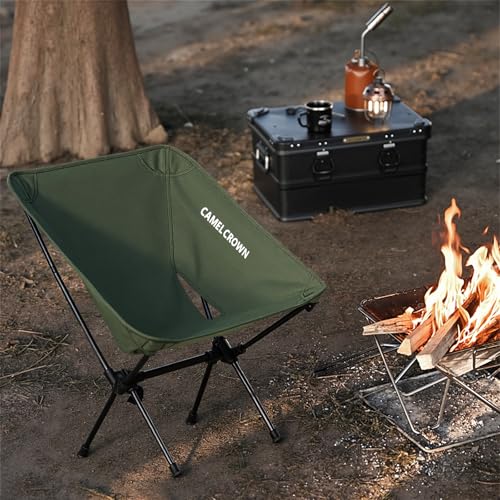 Portable Folding Camping Chair with Carry Bag Black E1174