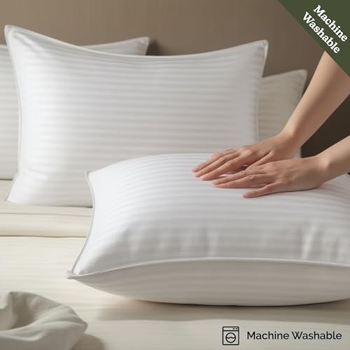 Down Alternative Cotton King Size Set of 2 Bed Pillows D799