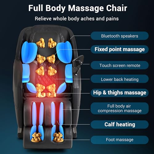 14 Massage Points Full Body Zero Gravity Shiatsu Recliner U296873