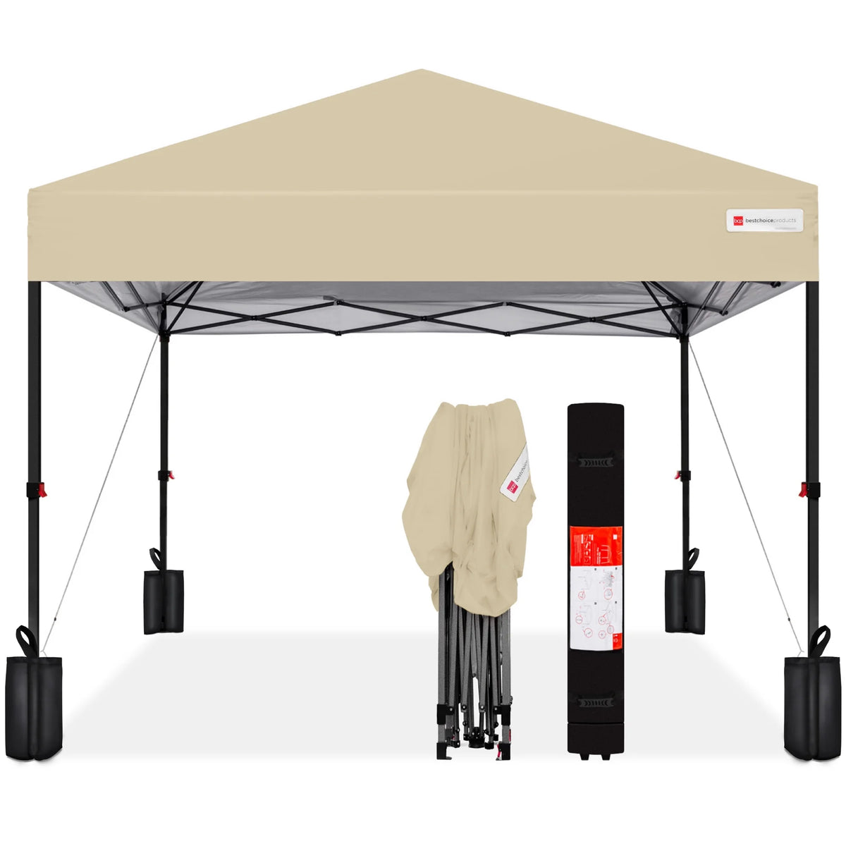 10x10ft Pop Up Canopy with Wheeled Case J15491