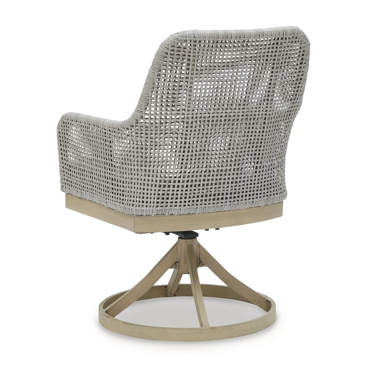 Gray Outdoor Swivel Dining Chair, Set of 2 H186