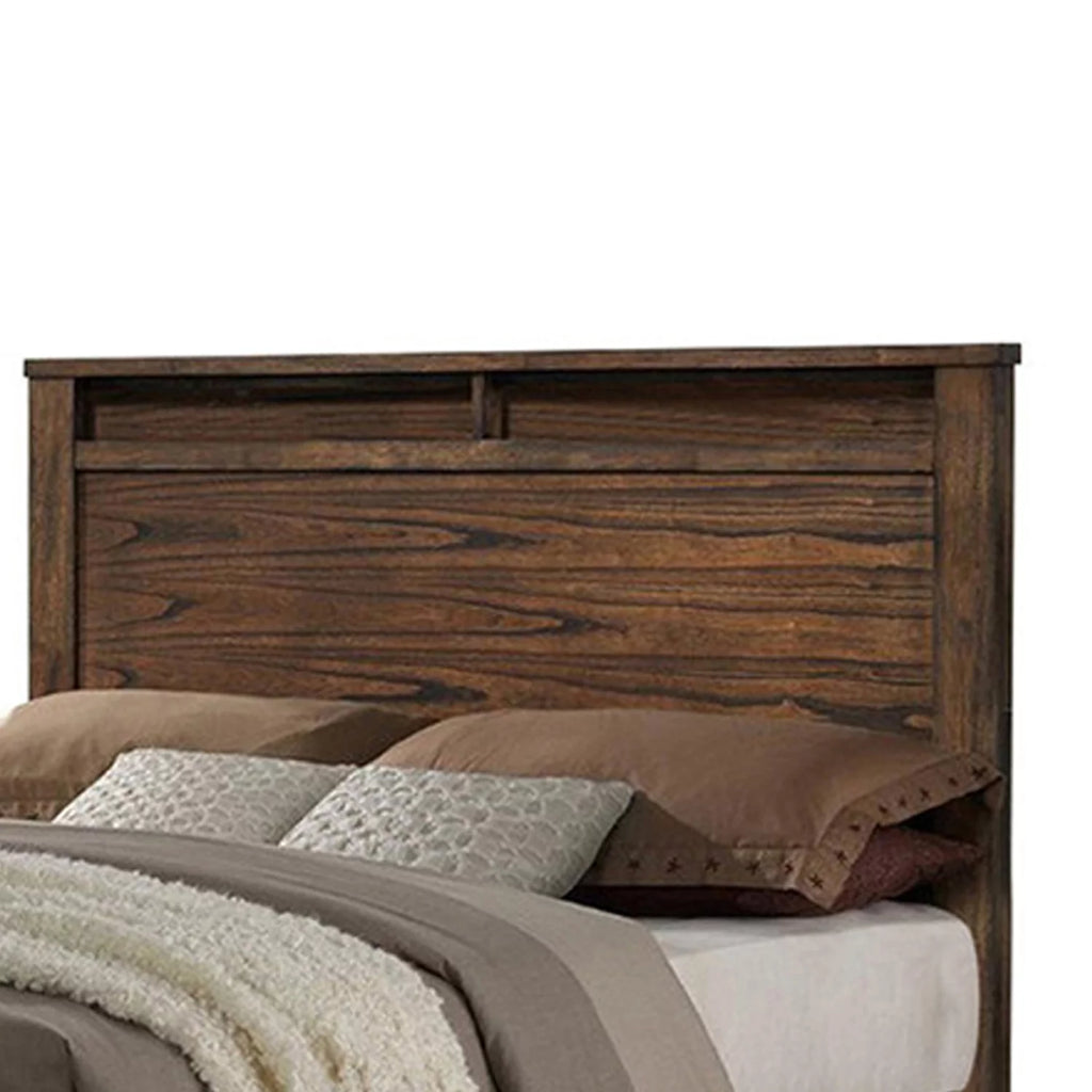 Wooden Queen Size Bed with Storage Drawers N4297