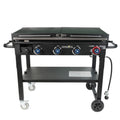 2 Burner LP Propane Gas Griddle with Folding Shelf T50983