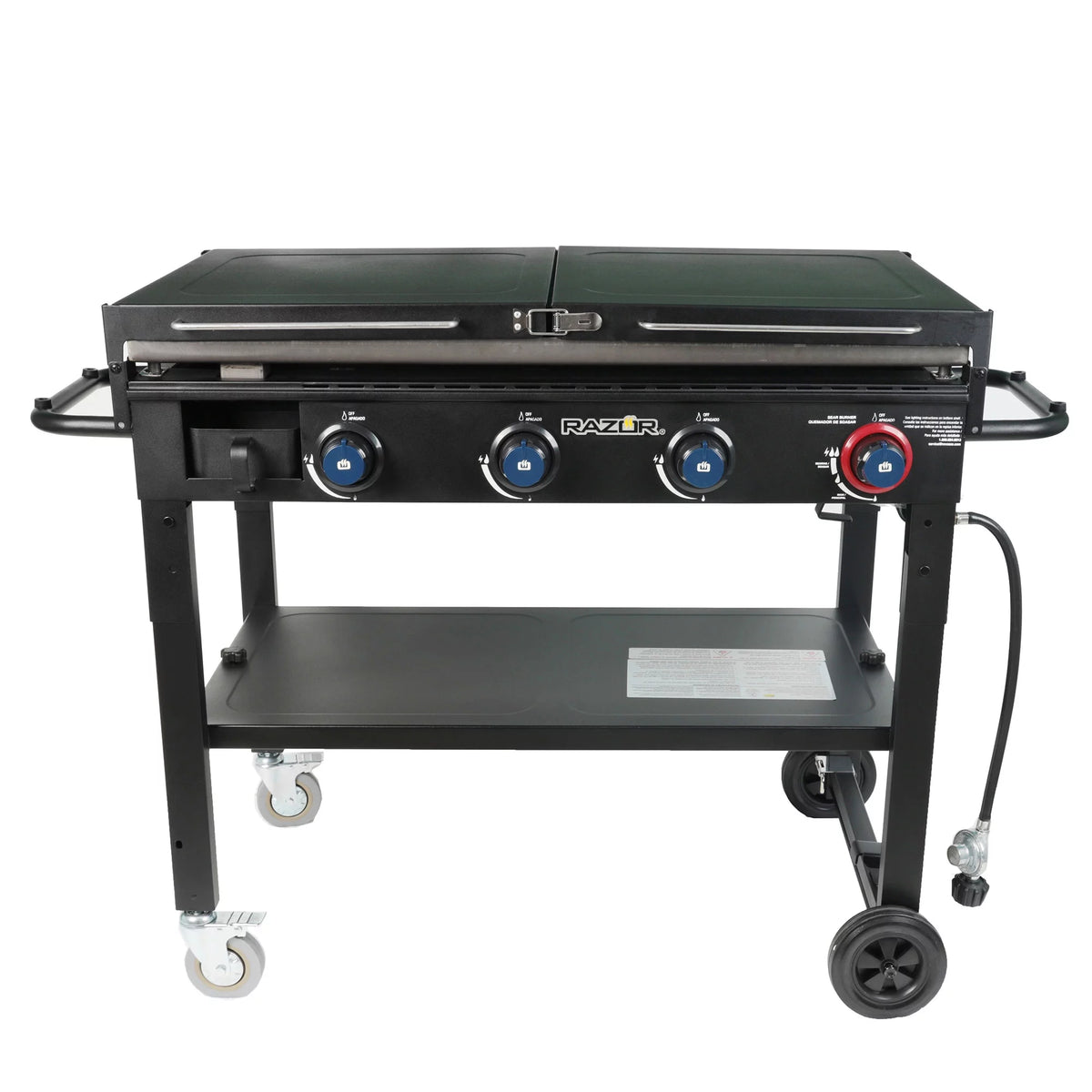 2 Burner LP Propane Gas Griddle with Folding Shelf T50983