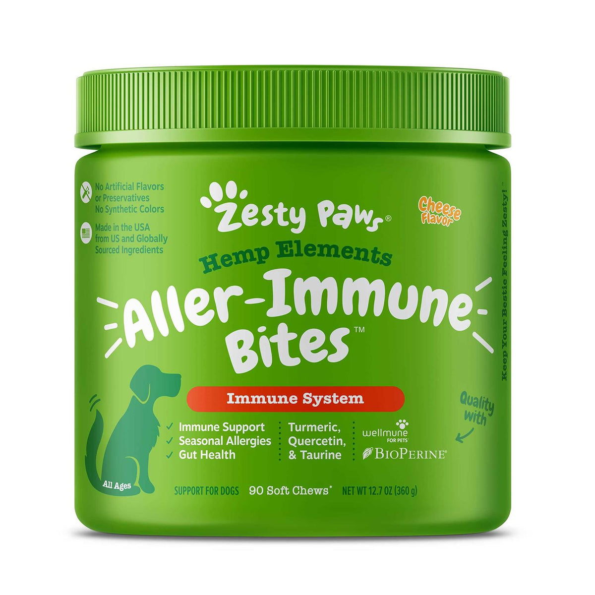 Hemp Cheese Allergy & Immune Bites for Dogs G17951