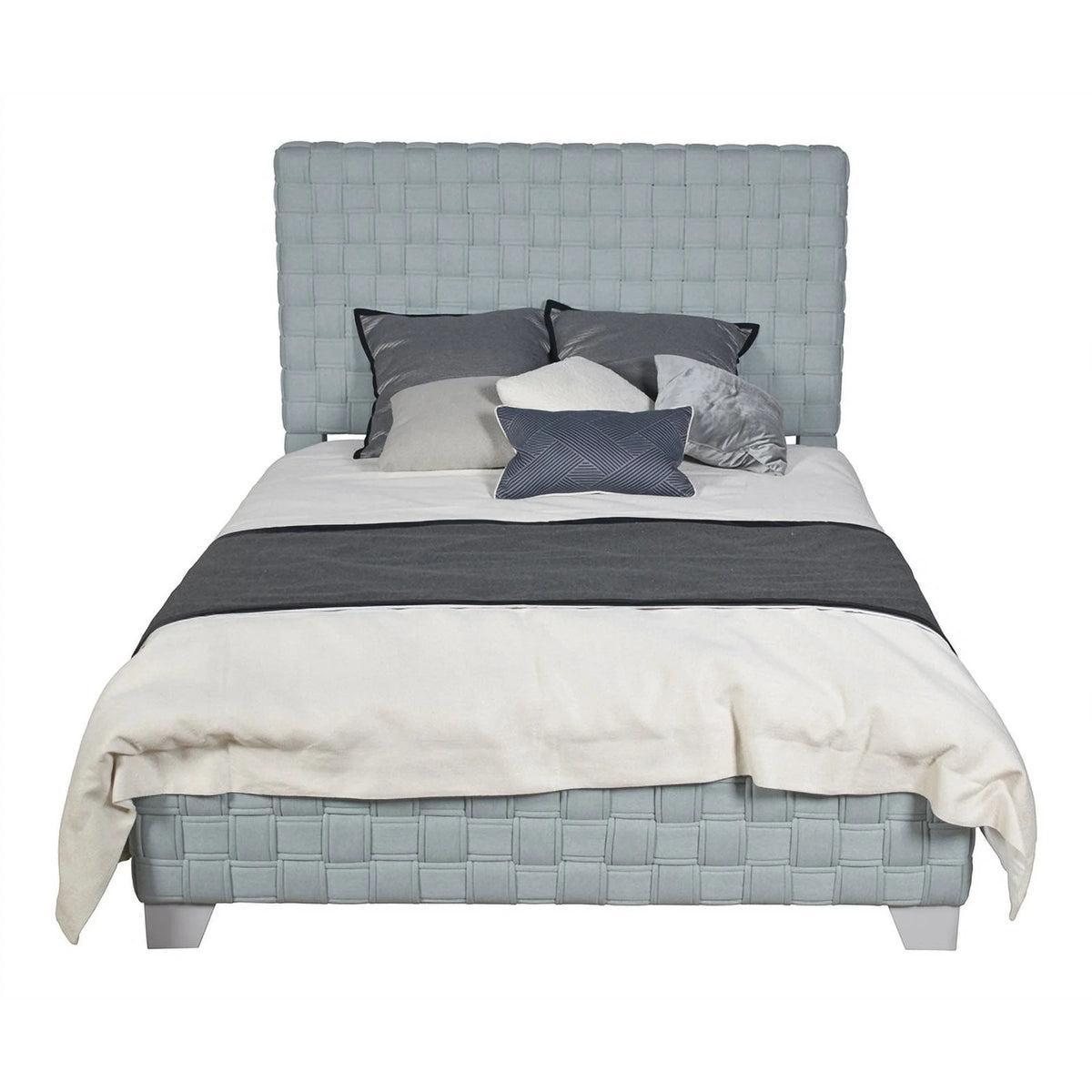 Chenille Upholstered Bed E93441