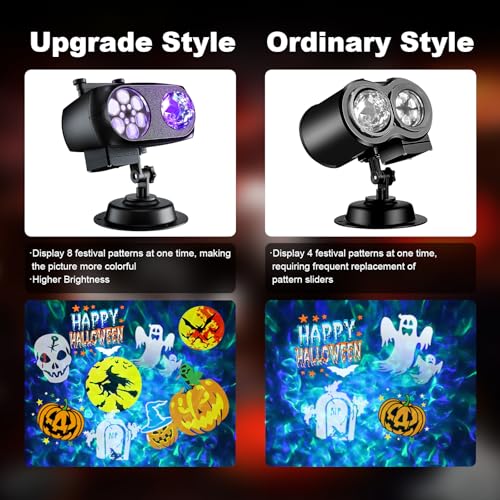 Halloween Projector Lights 8 Patterns W59697