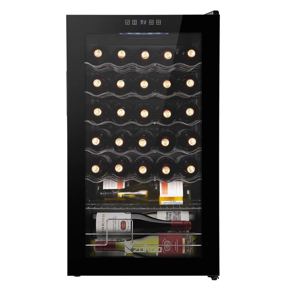 34 Bottle Compressor Wine Fridge, Black U64135