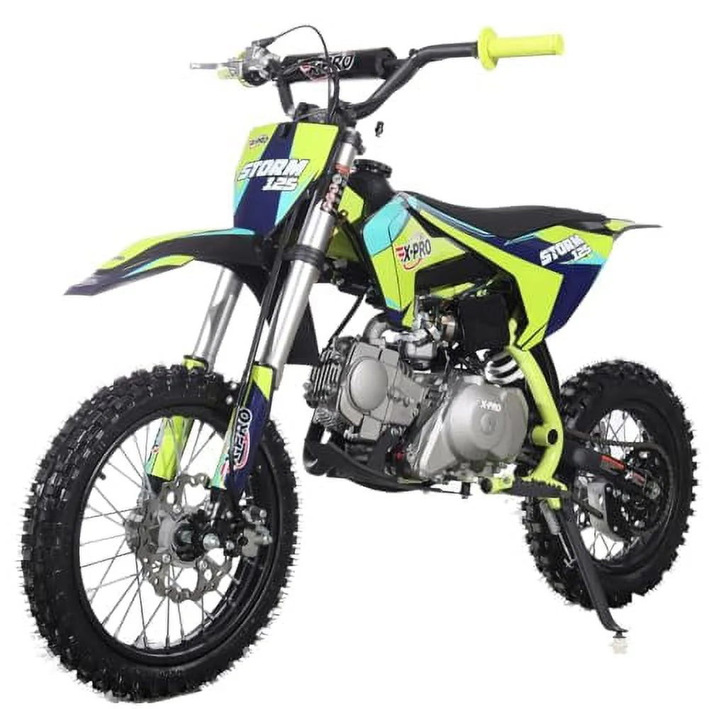 125cc Dirt Bike with Automatic Transmission, Electric Start, 14/12 Tires F7892