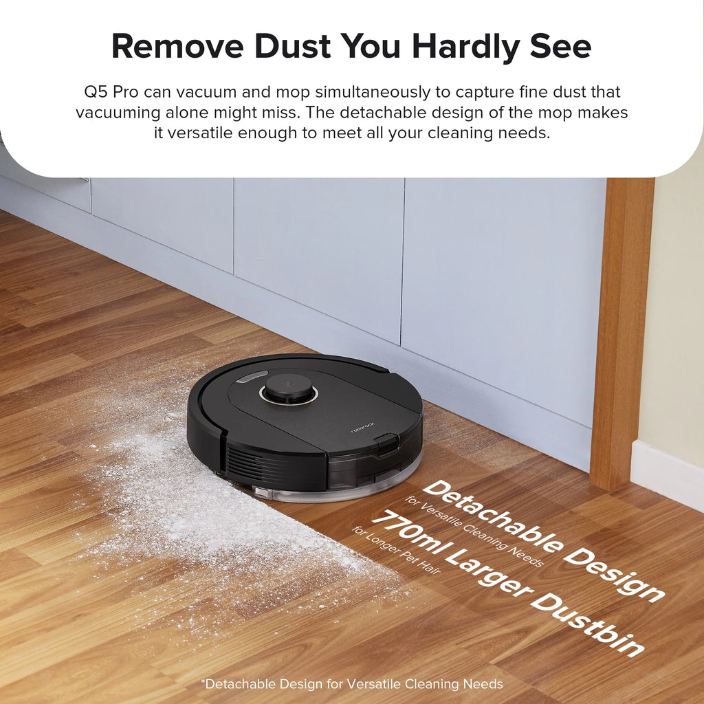 Robot Vacuum and Mop with Auto-Empty Dock H406