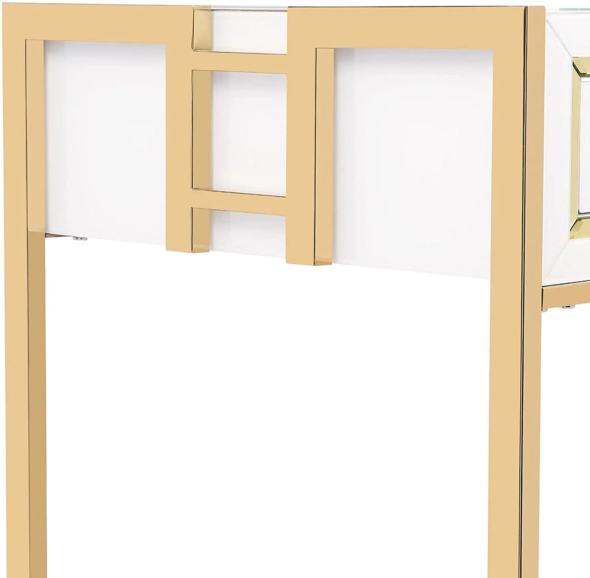 White Modern Makeup Vanity Desk with 3 Drawers K8877