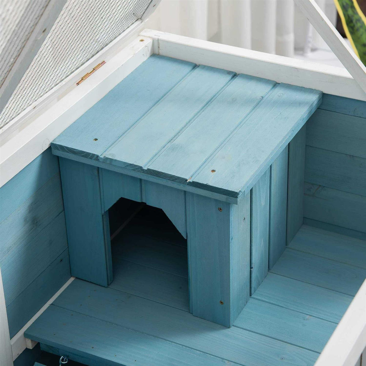 2-Story Wooden Rabbit Hutch N270977