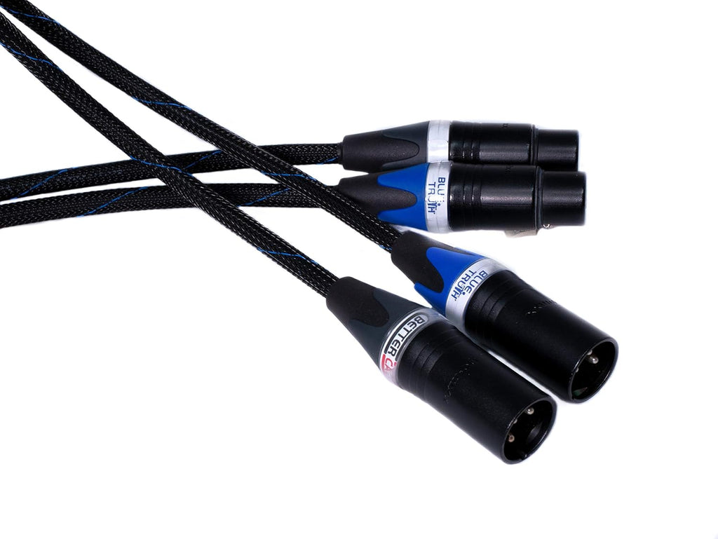 Blue XLR Cables Stereo Pair 3 Feet B497