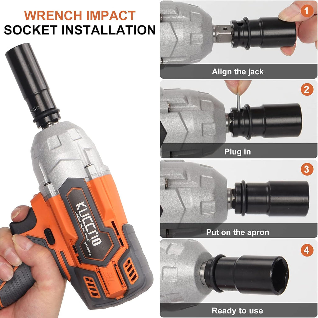 21V Cordless Impact Wrench Kit 4.0Ah Li-ion Battery M924