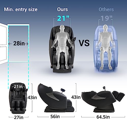 14 Massage Points Full Body Zero Gravity Shiatsu Recliner U296873