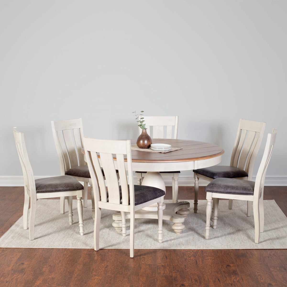 7 Piece Round Dining Set U34291