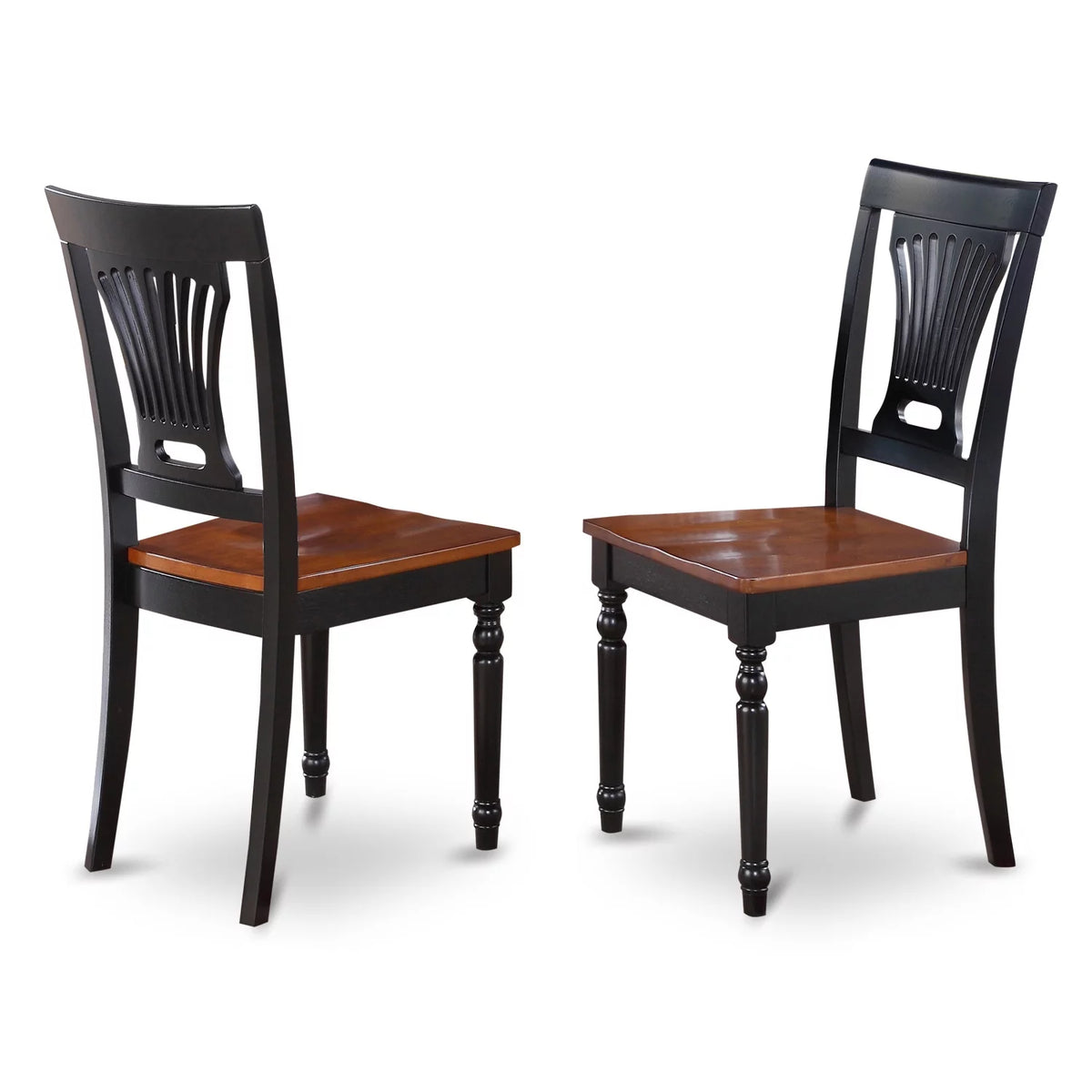 Black 5 Piece Wood Dining Table and Chairs Set D185918