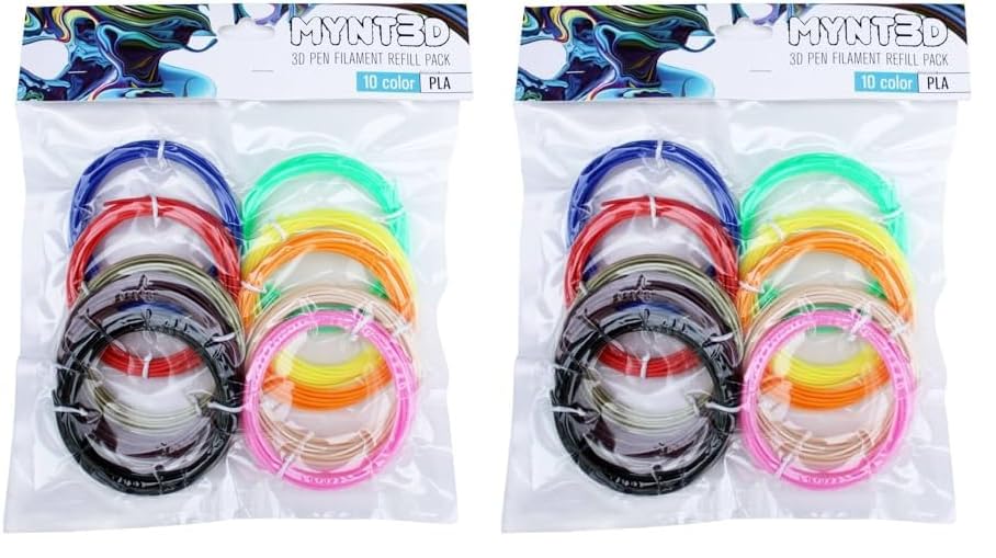 PLA 3D Pen Filament Refill Pack 10 Color Q31524