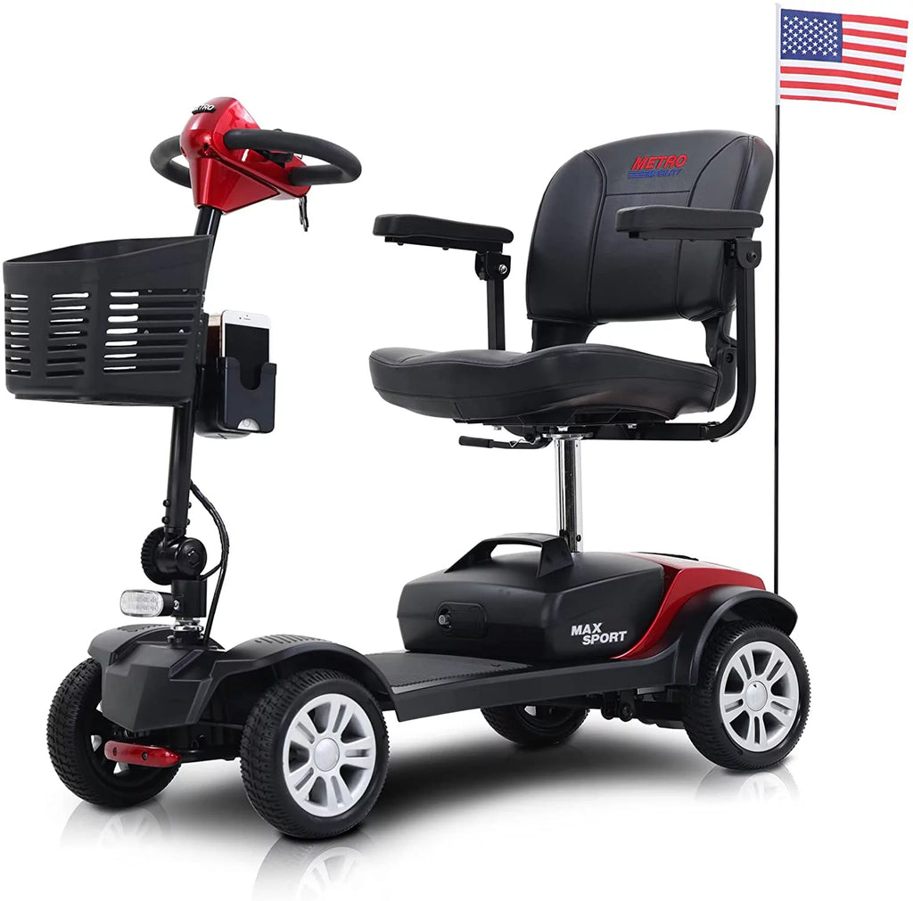 4 Wheel Folding Electric Mobility Scooter with Basket J572
