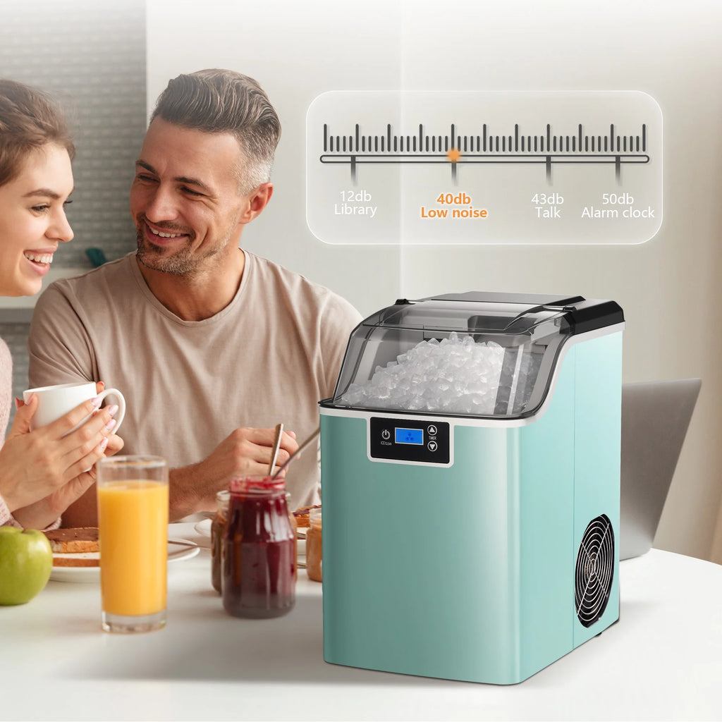 Black Portable Countertop Ice Maker with Basket & Scoop N917940