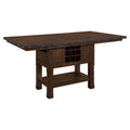 Wood Counter Height Dining Room Table in Dark Brown N885