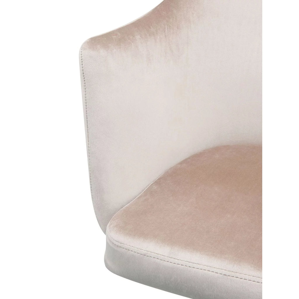 Champagne Velvet Office Chair H2794