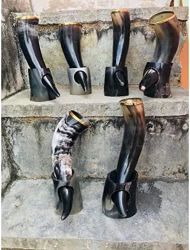 Viking Drinking Horn with Stand 4 pk N76650