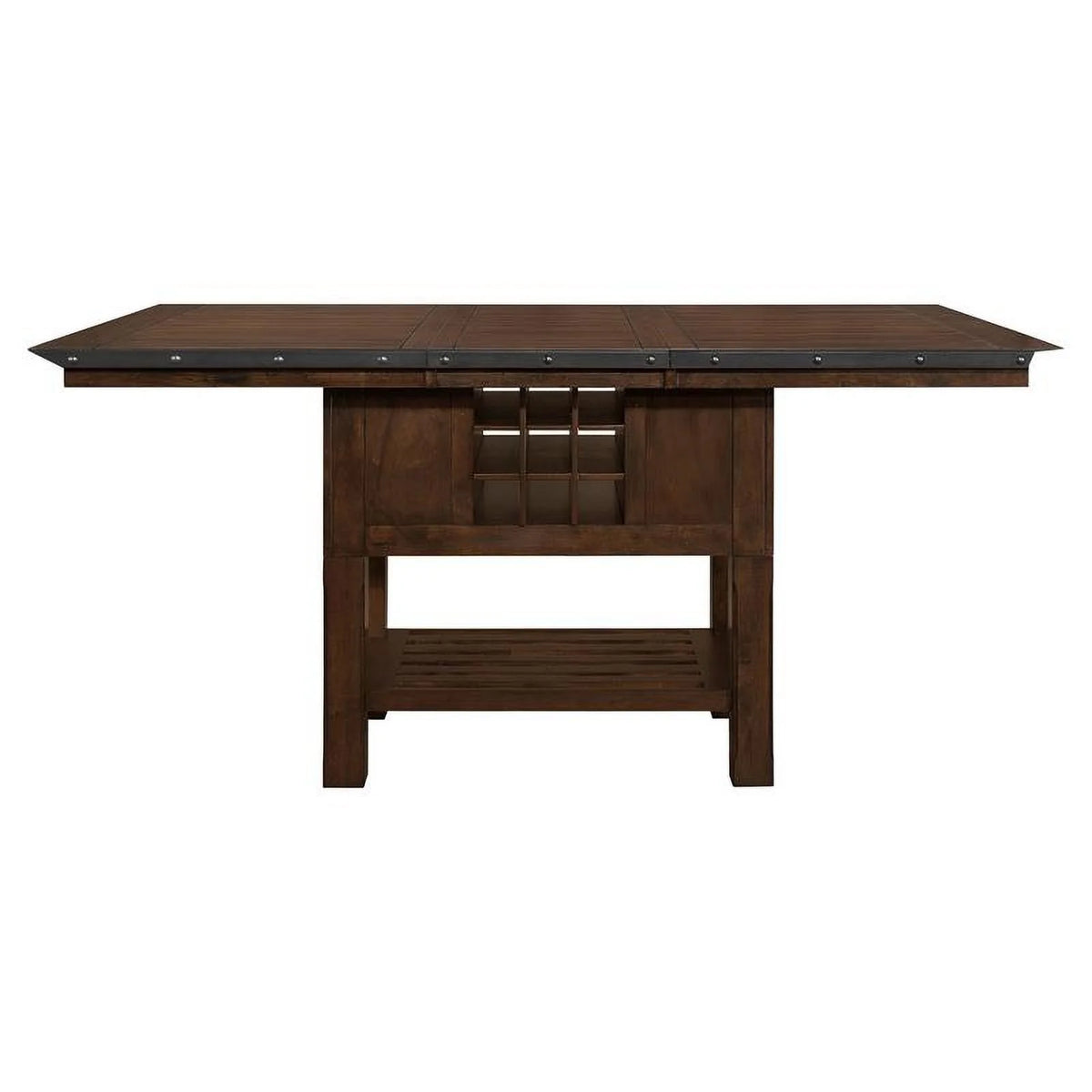 Wood Counter Height Dining Room Table in Dark Brown N885
